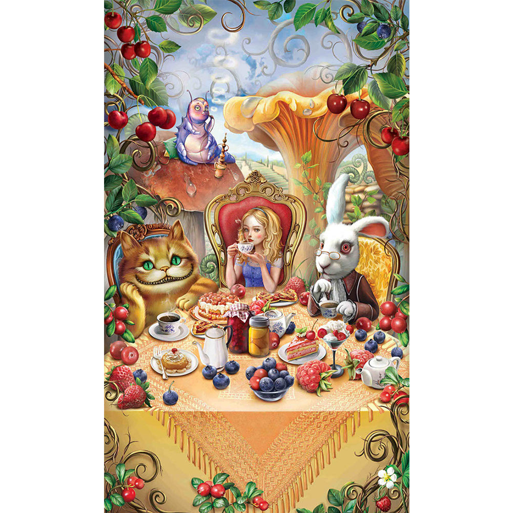 Yishu - Alice In Wonderland - 50*83CM 11CT 3 Stamped Cross Stitch