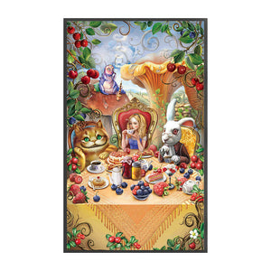 Yishu - Alice In Wonderland - 50*83CM 11CT 3 Stamped Cross Stitch