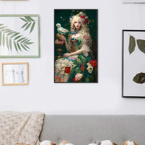 Yishu - Classic Blonde Beauty - 50*85CM 11CT 3 Stamped Cross Stitch