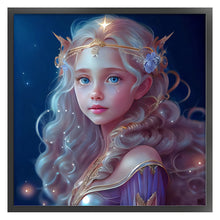 Load image into Gallery viewer, Yishu - Big-Eyed Doll - 50*50CM 11CT 3 Stamped Cross Stitch
