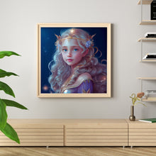 Load image into Gallery viewer, Yishu - Big-Eyed Doll - 50*50CM 11CT 3 Stamped Cross Stitch
