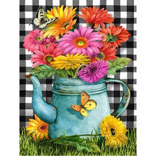 Load image into Gallery viewer, Kettle Daisy Bouquet 30*40CM(Canvas) Full Round Drill Diamond Painting
