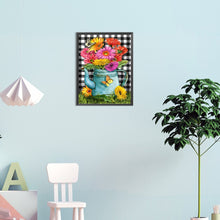 Load image into Gallery viewer, Kettle Daisy Bouquet 30*40CM(Canvas) Full Round Drill Diamond Painting
