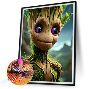 Groot The Treeman 40*50CM(Canvas) Full Round Drill Diamond Painting