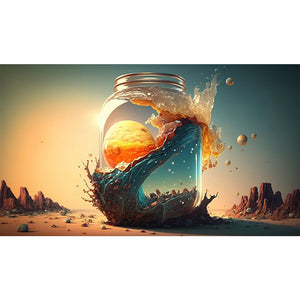 Bottle 70X40 CM(Picture) Full Square Drill Diamond Painting