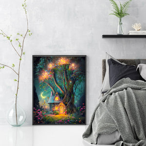Huancan - Dream Cottage - 50*65CM 16CT 2 Stamped Cross Stitch