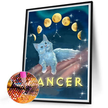 Load image into Gallery viewer, Pisces Cat 30*40CM(Canvas) Full Round Drill Diamond Painting
