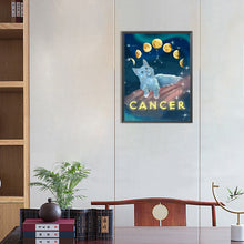 Load image into Gallery viewer, Pisces Cat 30*40CM(Canvas) Full Round Drill Diamond Painting
