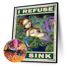 Load image into Gallery viewer, Mermaid Girl Poster 40*50CM(Canvas) Full Round Drill Diamond Painting
