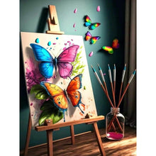 Load image into Gallery viewer, Beautiful Butterfly Painting 30*40CM(Canvas) Full Round Drill Diamond Painting
