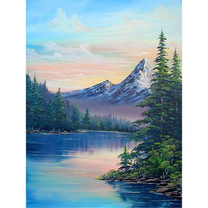 Beautiful Landscape 30*40CM(Canvas) Full Round Drill Diamond Painting