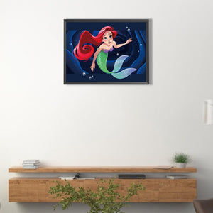 Mermaid 40*30CM(Canvas) Full Round Drill Diamond Painting