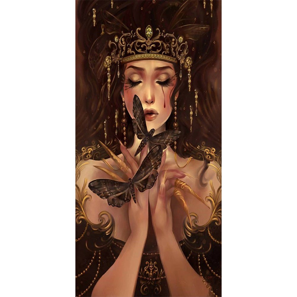 Butterfly Fairy 30*70CM(Canvas) Full Round Drill Diamond Painting