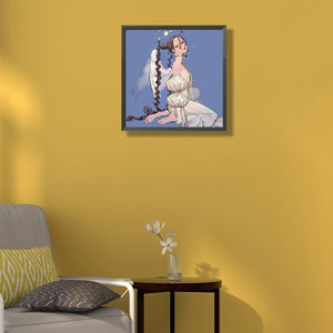 Winged Girl 40*40CM(Canvas) Full Round Drill Diamond Painting