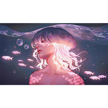 Load image into Gallery viewer, Jellyfish Girl 40*70CM(Canvas) Full Round Drill Diamond Painting
