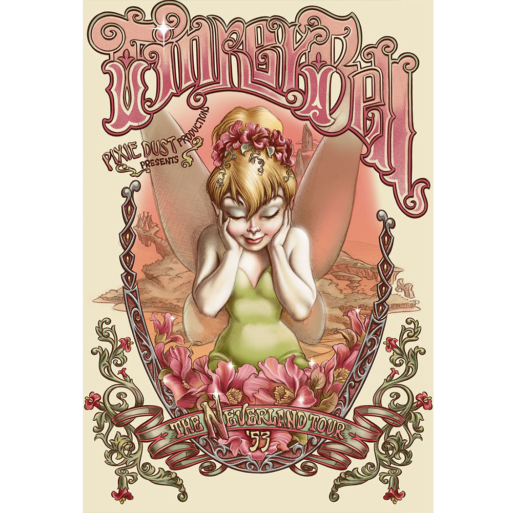 Yishu - Tinker Bell - 40*60CM 11CT 3 Stamped Cross Stitch