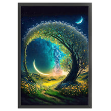 Load image into Gallery viewer, Huancan - Beautiful Tree - 50*70CM 16CT 2 Stamped Cross Stitch
