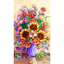 Load image into Gallery viewer, Sunflower 40*70CM(Canvas) Full Round Drill Diamond Painting
