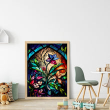 Load image into Gallery viewer, Huancan - Window Paper-Cut Flowers - 45*60CM 14CT 2 Stamped Cross Stitch
