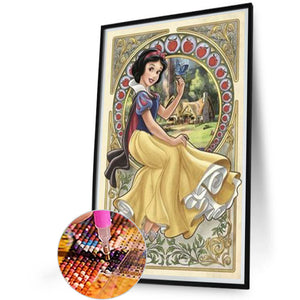Snow White 40*60CM(Canvas) Full Round Drill Diamond Painting