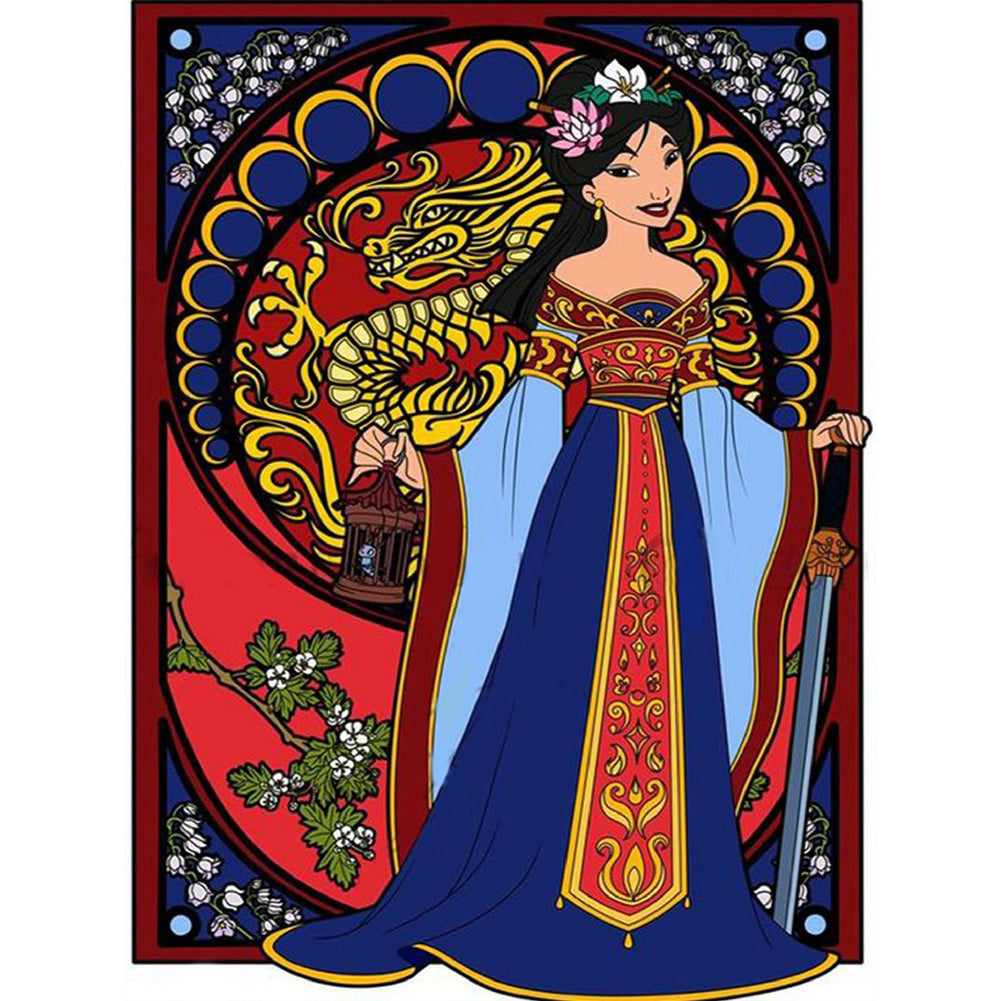Mulan 40*50CM(Canvas) Full Round Drill Diamond Painting