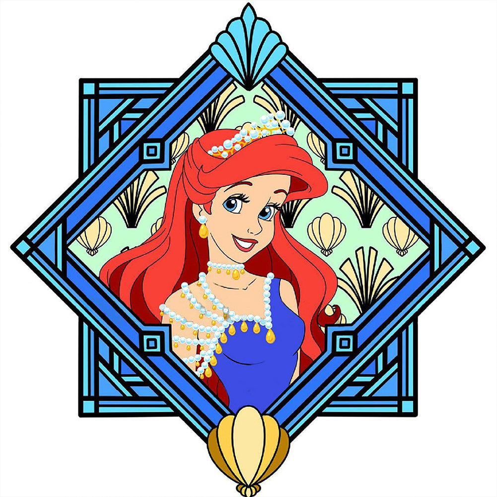 Mermaid Princess 40*40CM(Canvas) Full Round Drill Diamond Painting