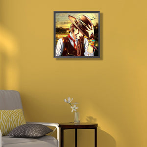 Cool Cowgirl 40*40CM(Canvas) Full Round Drill Diamond Painting
