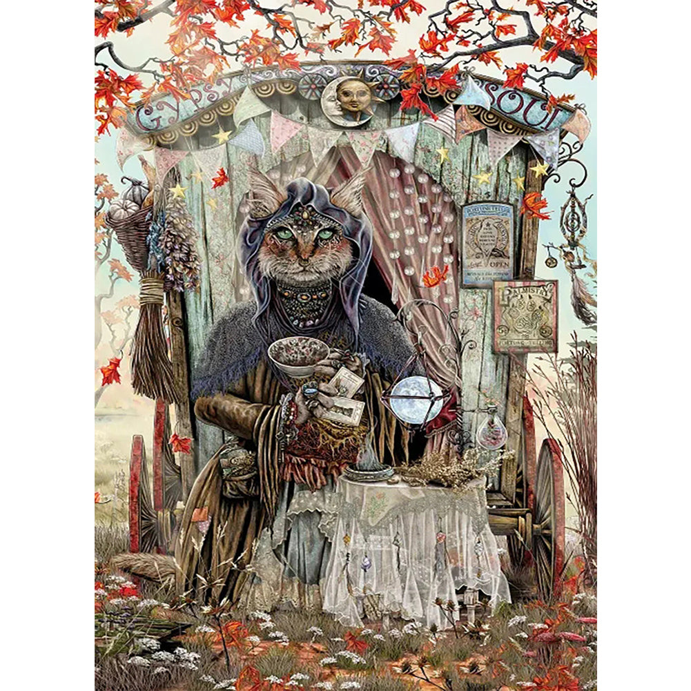 Yishu - Gypsy Fortune Teller - 45*60CM 11CT 3 Stamped Cross Stitch