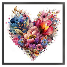 Load image into Gallery viewer, Huancan - Heart Shape - 40*40CM 11CT 3 Stamped Cross Stitch

