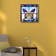 Load image into Gallery viewer, Stained Glass Art 40*40CM(Canvas) Full Round Drill Diamond Painting
