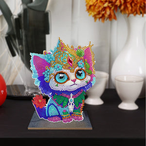 DIY Diamonds Painting Ornaments Wooden Animal Art Craft Kids Gift (GH074)