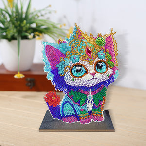 DIY Diamonds Painting Ornaments Wooden Animal Art Craft Kids Gift (GH074)