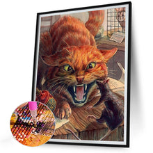 Load image into Gallery viewer, Angry Cat 30*40CM(Canvas) Full Round Drill Diamond Painting
