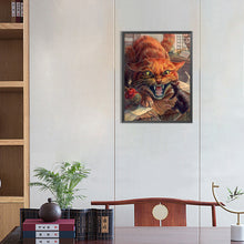 Load image into Gallery viewer, Angry Cat 30*40CM(Canvas) Full Round Drill Diamond Painting
