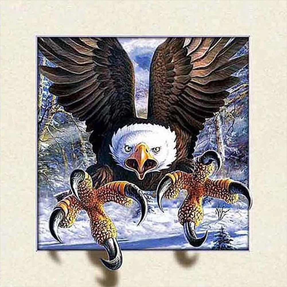 3D Captured Eagle 30*30CM(Picture) Full Square Drill Diamond Painting