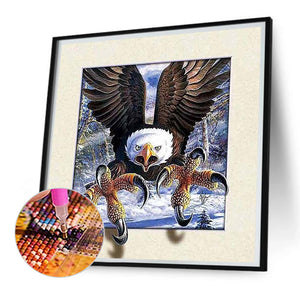 3D Captured Eagle 30*30CM(Picture) Full Square Drill Diamond Painting
