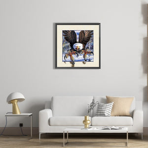 3D Captured Eagle 30*30CM(Picture) Full Square Drill Diamond Painting