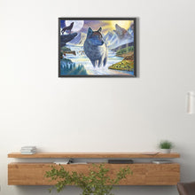 Load image into Gallery viewer, Wolf 40*30CM(Canvas) Full Round Drill Diamond Painting
