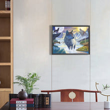 Load image into Gallery viewer, Wolf 40*30CM(Canvas) Full Round Drill Diamond Painting
