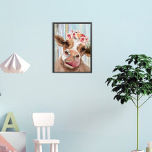 Load image into Gallery viewer, Cow 30*40CM(Canvas) Full Round Drill Diamond Painting
