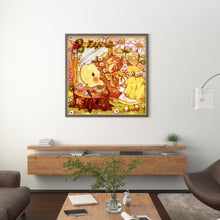 Load image into Gallery viewer, Yishu - Hedgehog And Little Girl - 50*50CM 11CT 3 Stamped Cross Stitch
