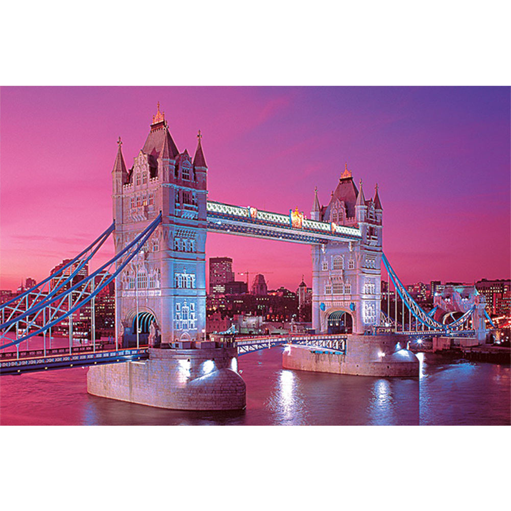 Huancan - London Bridge - 65*45CM 11CT 3 Stamped Cross Stitch