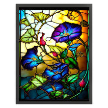 Load image into Gallery viewer, Huancan - Window Paper-Cut Morning Glory - 50*65CM 14CT 2 Stamped Cross Stitch
