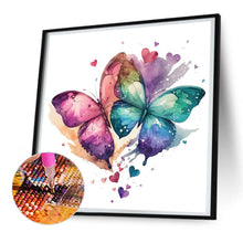 Load image into Gallery viewer, Watercolor Butterfly 30*30CM(Canvas) Full Round Drill Diamond Painting
