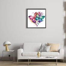 Load image into Gallery viewer, Watercolor Butterfly 30*30CM(Canvas) Full Round Drill Diamond Painting

