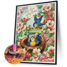 Load image into Gallery viewer, Birdsong And Flowers 30*40CM(Canvas) Full Round Drill Diamond Painting

