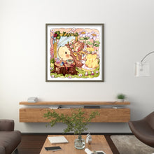 Load image into Gallery viewer, Huancan - Hedgehog And Little Girl - 50*50CM 11CT 3 Stamped Cross Stitch
