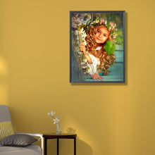 Load image into Gallery viewer, Little Girl Under A Branch 50*60CM(Canvas) Full Round Drill Diamond Painting

