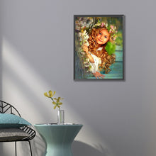 Load image into Gallery viewer, Little Girl Under A Branch 50*60CM(Canvas) Full Round Drill Diamond Painting
