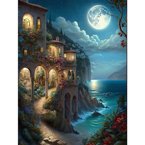 Huancan - Dreamlike Scenery - 50*65CM 16CT 2 Stamped Cross Stitch